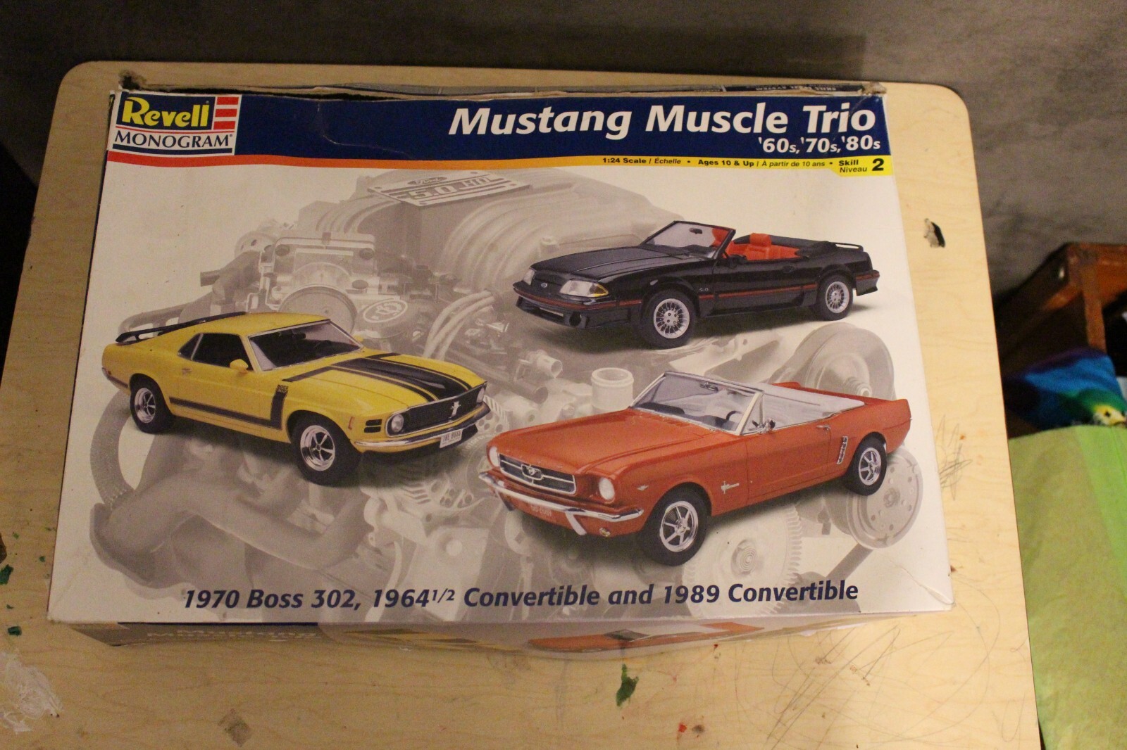 ③ Revell/Monogram 1/24 Mustang Muscle Trio 70 Boss 302 64 1/2