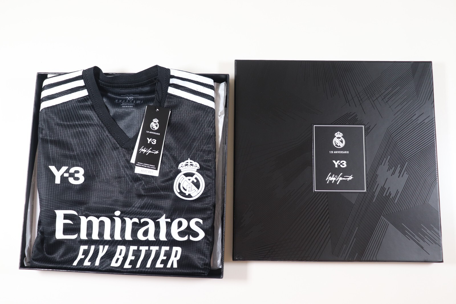 ADIDAS Y-3 REAL MADRID 120TH ANNIVERSARY JERSEY TOP BLACK ADIDAS Y-3 REAL MADRID 120TH ANNIVERSARY JERSEY TOP BLACK