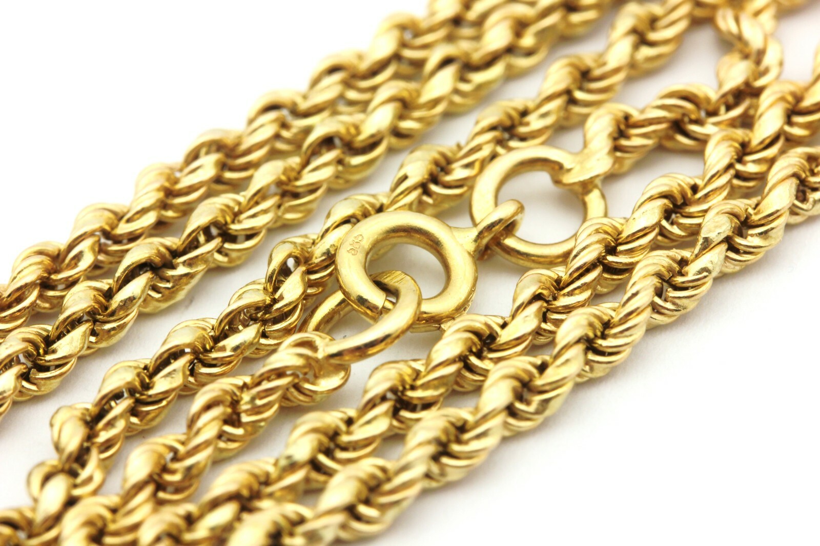 アクセサリー US 1920's 14K gold chain necklace Antique 1920s Art Deco 14k Yellow Gold 1mm Cable Chain 14 7