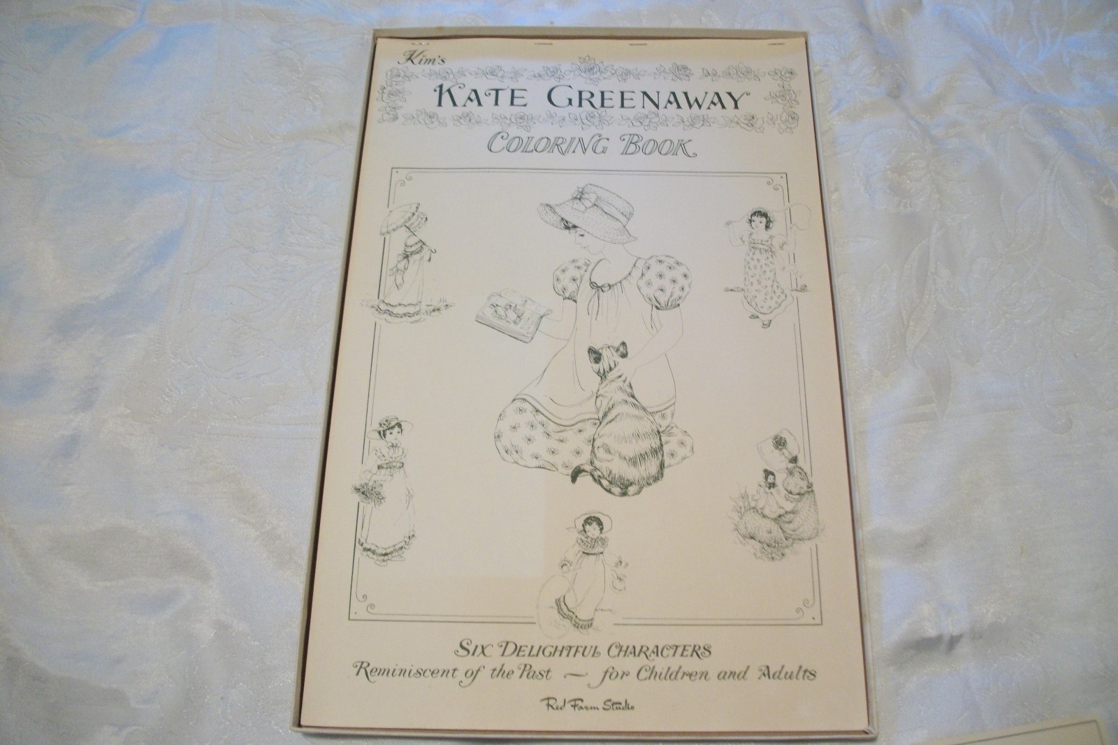 VINTAGE KATE GREENAWAY BOXED UNUSED COLORING BOOK APPROX 19