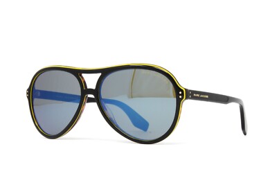 Marc Jacobs Men's Aviator Sunglasses Marc 392S 807 Black Havana 59mm Mirror Lens