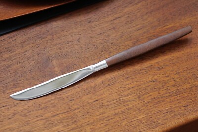 NOS VTG MCM EKCO ETERNA Stainless Canoe Handle Knives Flatware