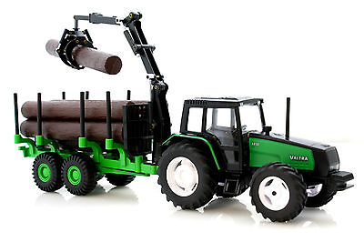 DIE-CAST METAL 1:32 VALTRA TRACKTOR GRAPLE SKIDDER 254