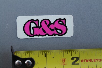 G&S Gordon Smith Skateboards Clear Neon Pink OG 80's Z72B Skateboarding STICKER