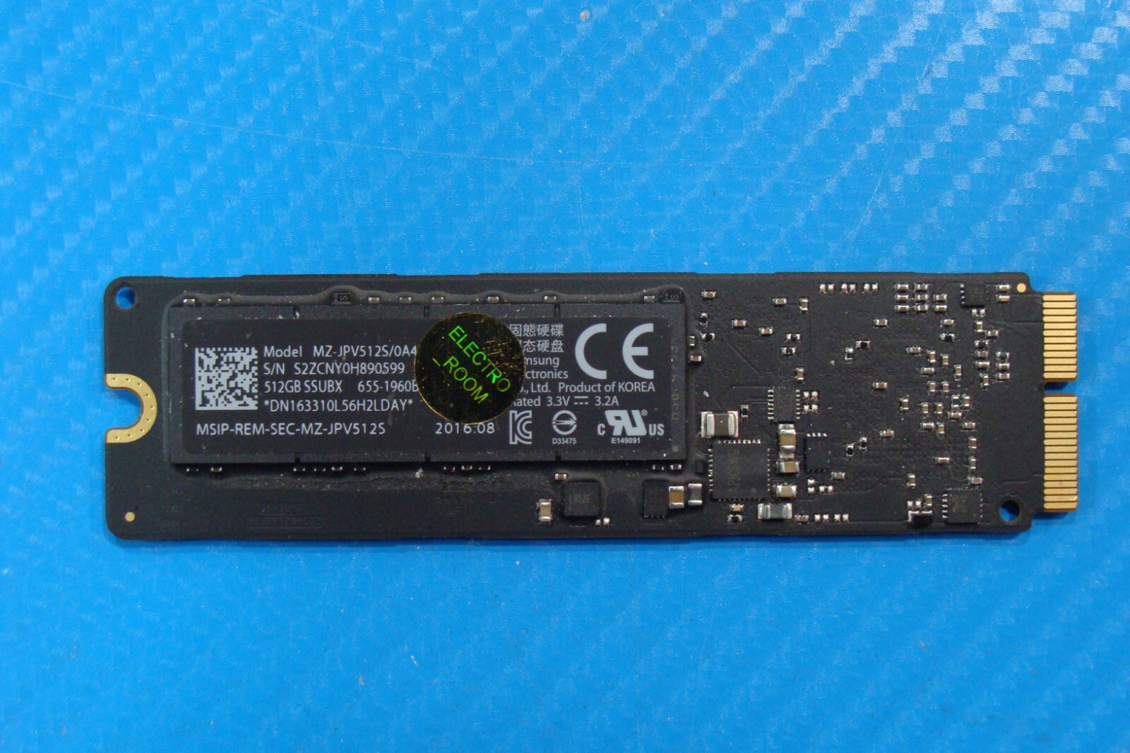 Apple 純正SSD 512GB Samsung MZ-JPV512S/0A4 Mac 512GB SSD Samsung MZ-JPV512S/0A4 Samsung SSD Apple Flash GB