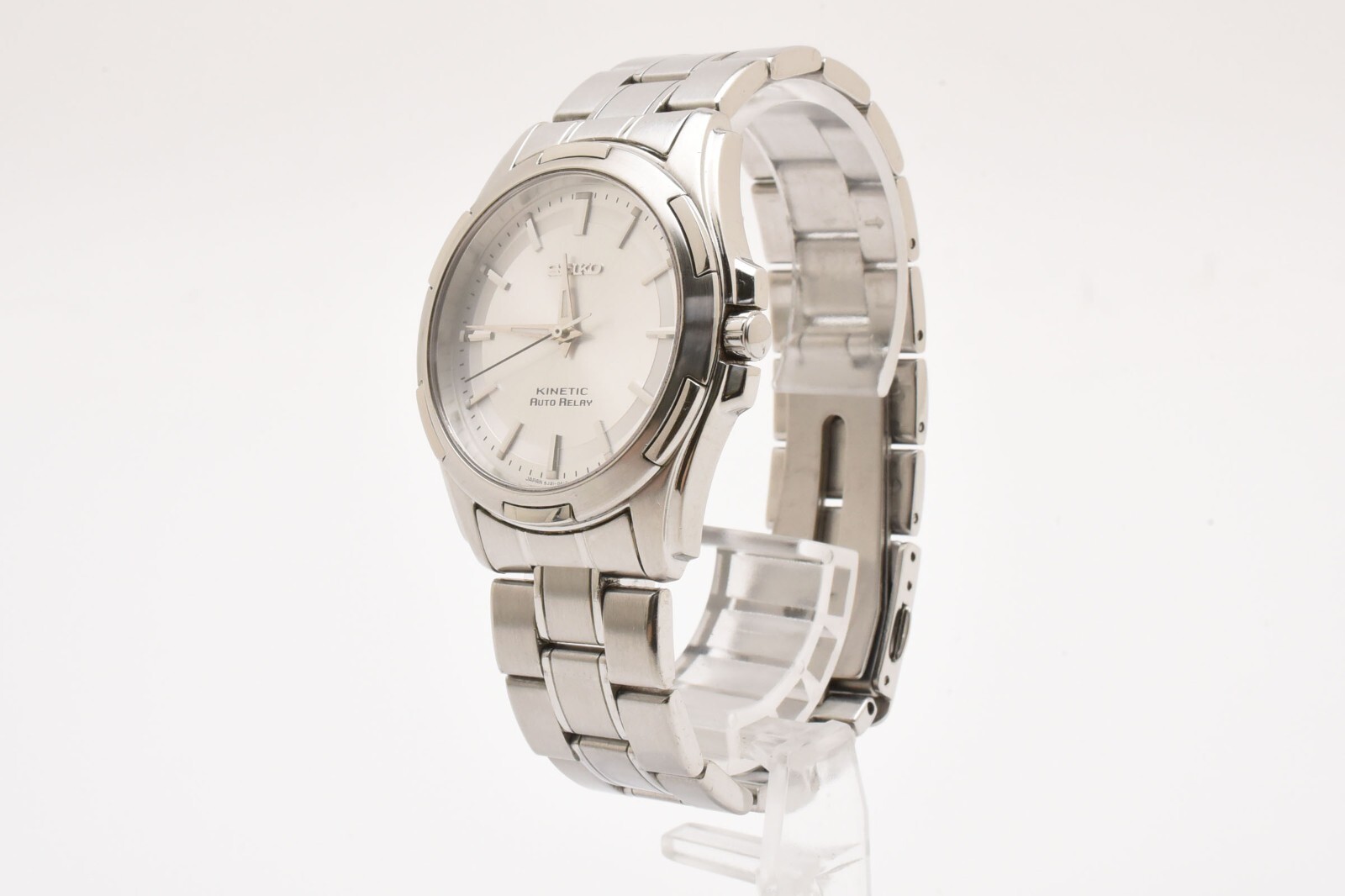 SEIKO セイコー KINETIC AUTO RELAY 5J21-0A10 Near MINT] Vintage SEIKO Kinetic Auto Relay 5J21-0A10 Men's