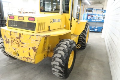 Sellick S-80, 8,000# Rough Terrain Forklift, 4x4 Drive, Triple, Sideshift, CAB
