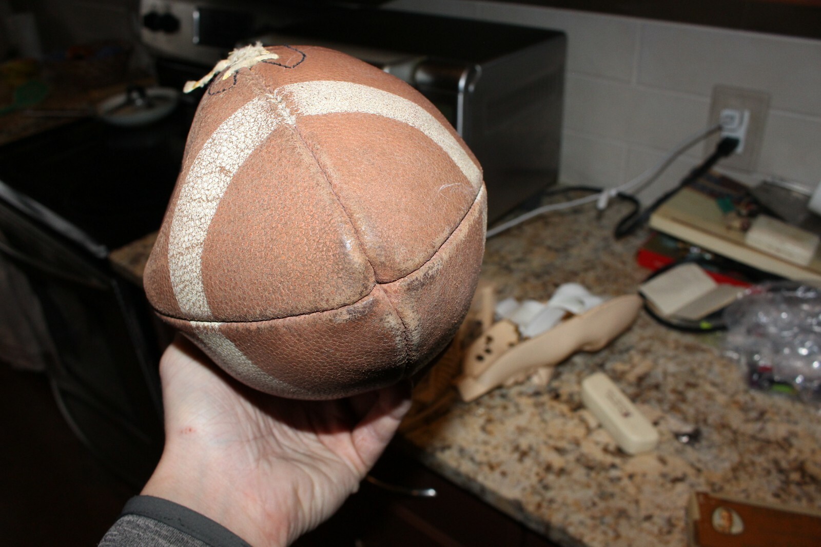 Old Vintage SPALDING FOOTBALL Pigskin Varsity #135 Model Ball