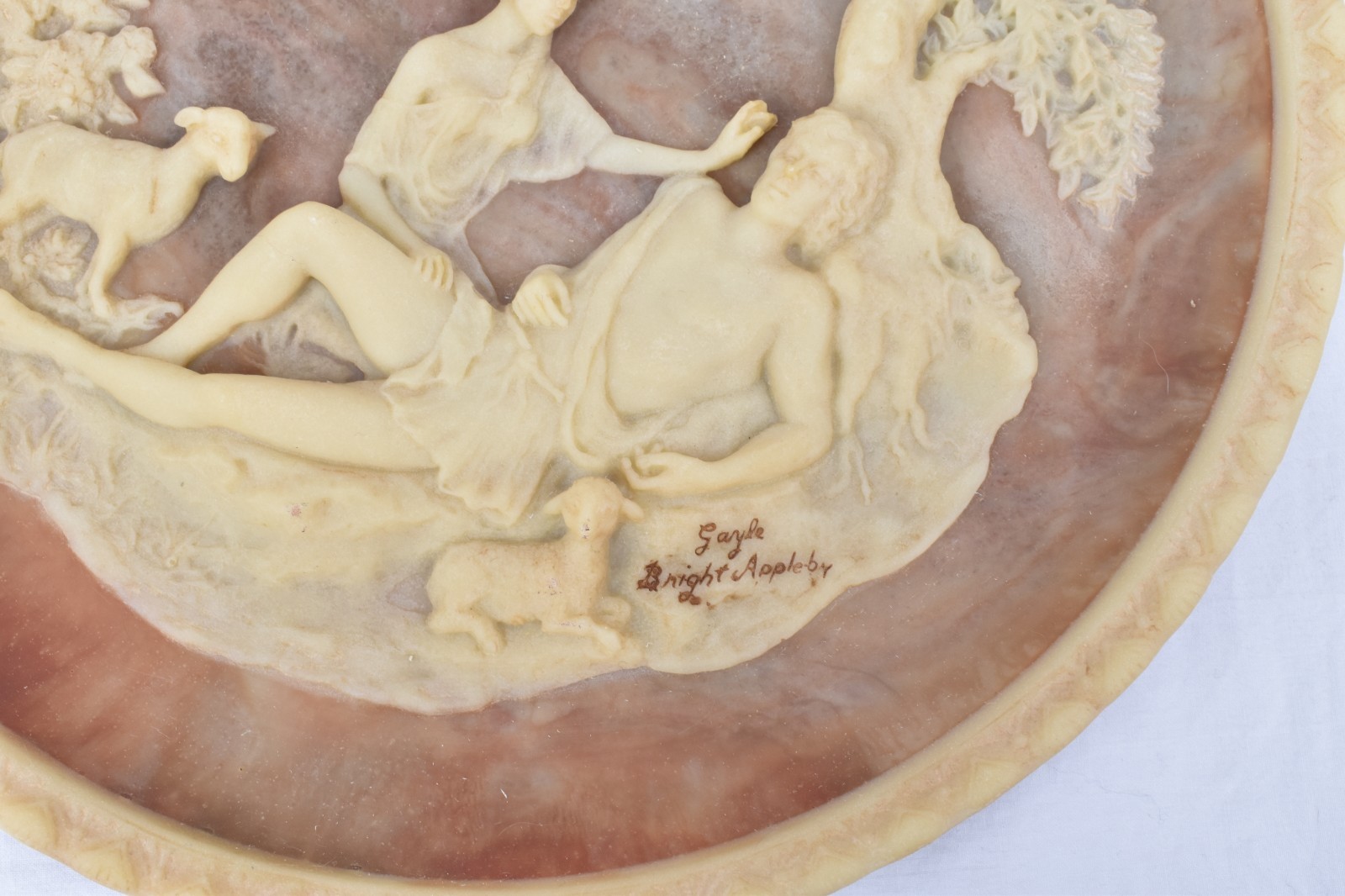 Gayle Bright Appleby Inoclay Plates Roger Akers Romantic Poets 1979 Set of 3