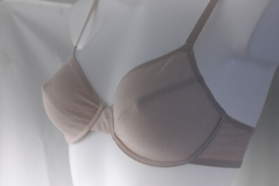 Sloggi ~ EVERNEW ~ 73% cotton balcony bra BNWT beige UK 32B