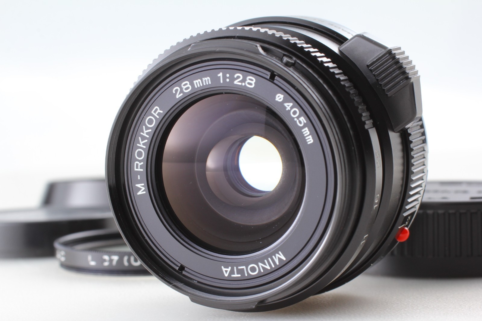 TOP MINT w/Hood] Minolta M-Rokkor 28mm f2.8 Lens for CL CLE