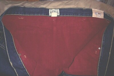Mens Lined Jeans Flannel Lined Jeans 44 x 30 Blue Jeans Motor Cycle Riding Jeans