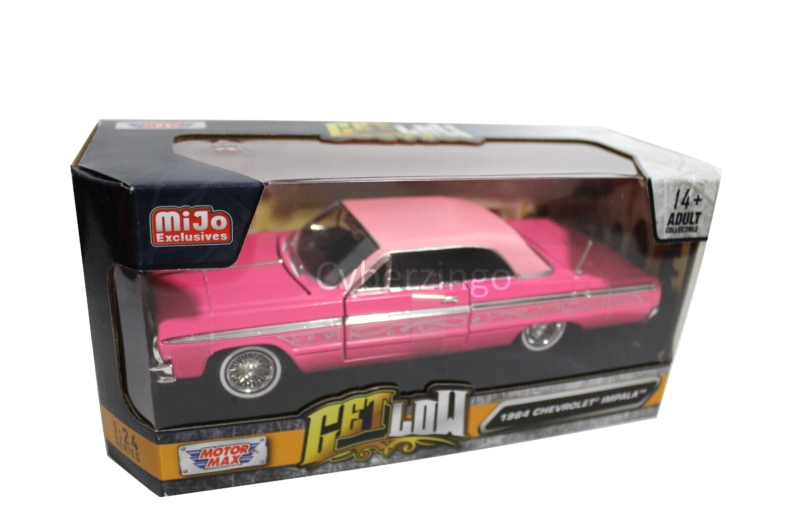 MotorMax 1964 Chevrolet Impala Lowrider Pink 1:24 Diecast MotorMax 1964 Chevrolet Impala Lowrider Pink 1:24 Diecast