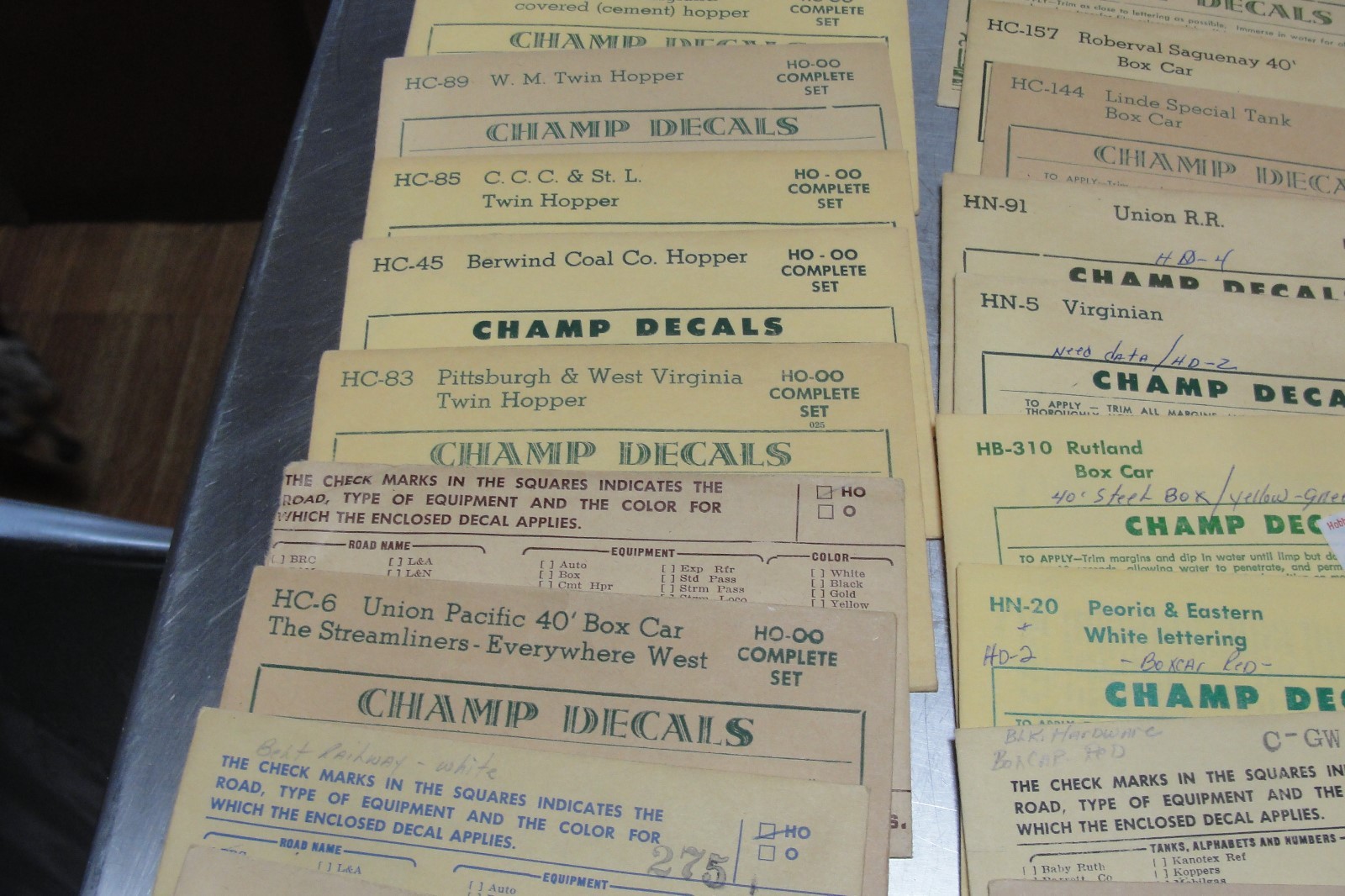HO Scale Champ Decals, Walthers all new 192 pcs