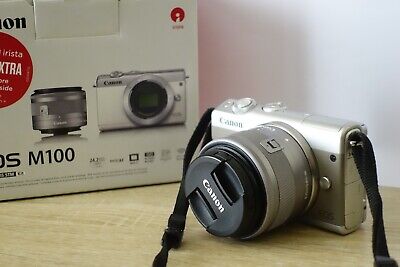 Canon EOS M100 24Mp Kit EF-M 15-45 lens digital Mirrorless Camera (inc 24% VAT)