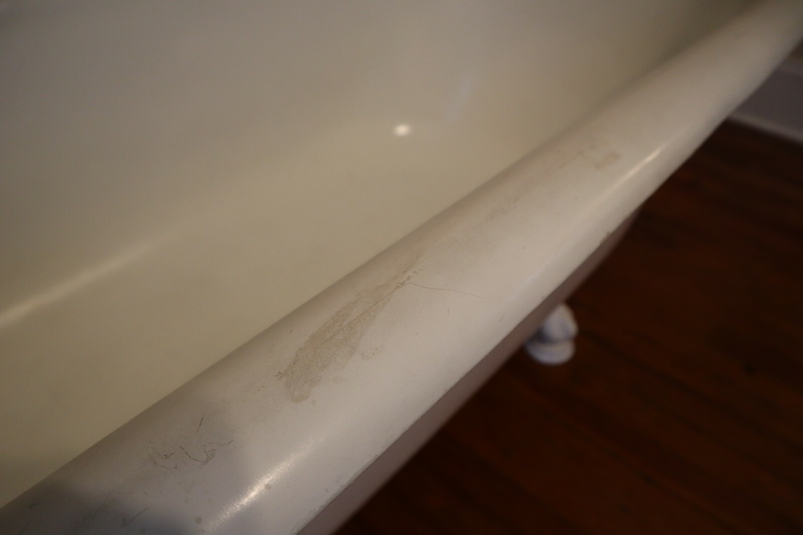 1932 Antique Cast Iron 5 ft Claw Foot Tub with Faucet, Feet and Coasters 60x30