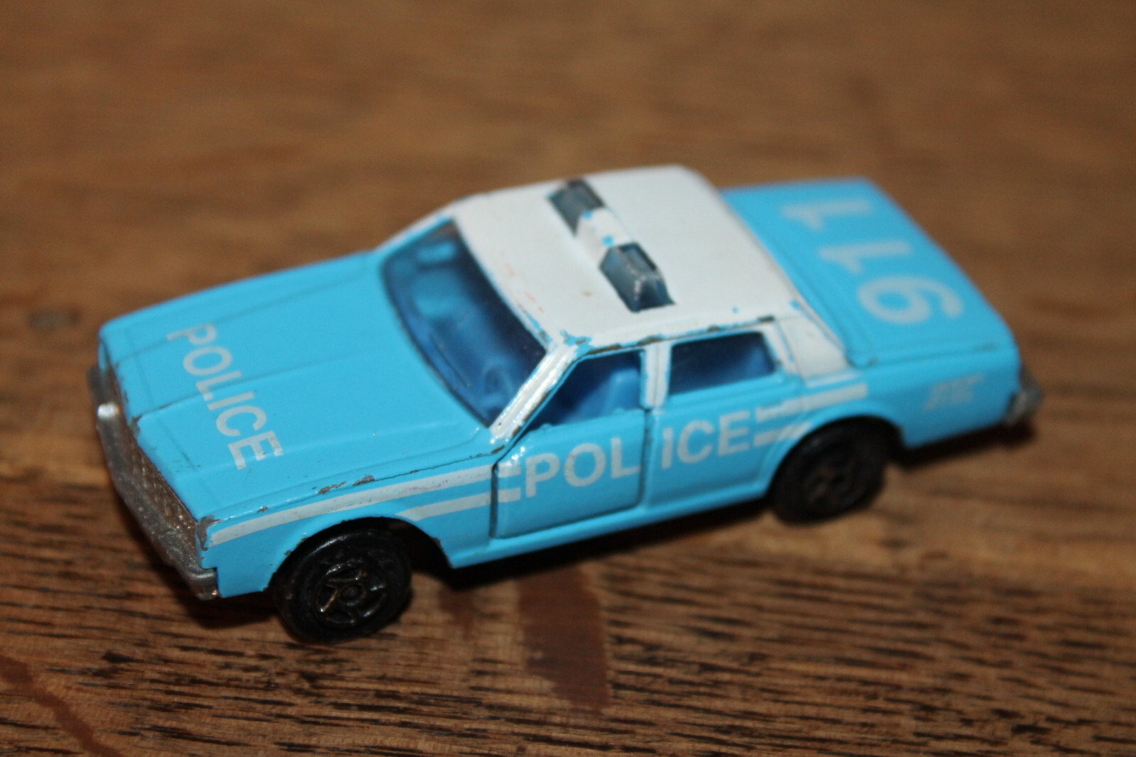 Majorette Chevrolet Impala No 240 Police 911 Voiture Modele 1 69 Bleu clair