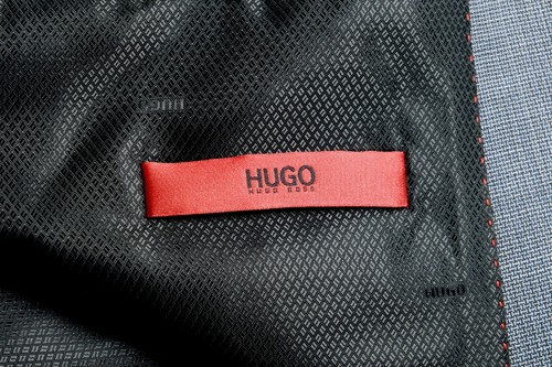 Pre-owned Hugo Boss "c-jeffery/c-simmons" Men's 100% Wool Gray Two Button Suit