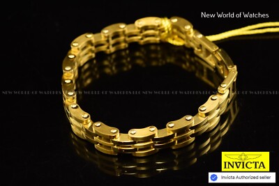 Invicta Men's Elements 30337 Gold Tone Stainless Steel Jewelry Bracelet 23 cm
