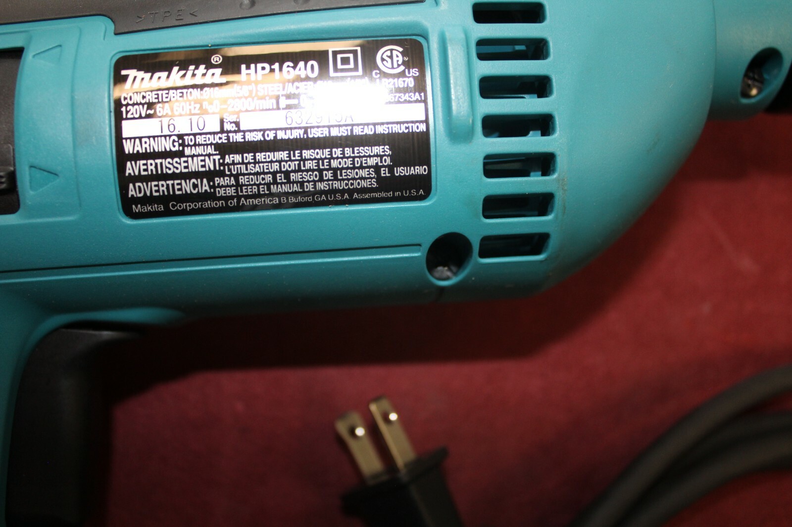 Makita Hammer Drill 5/8