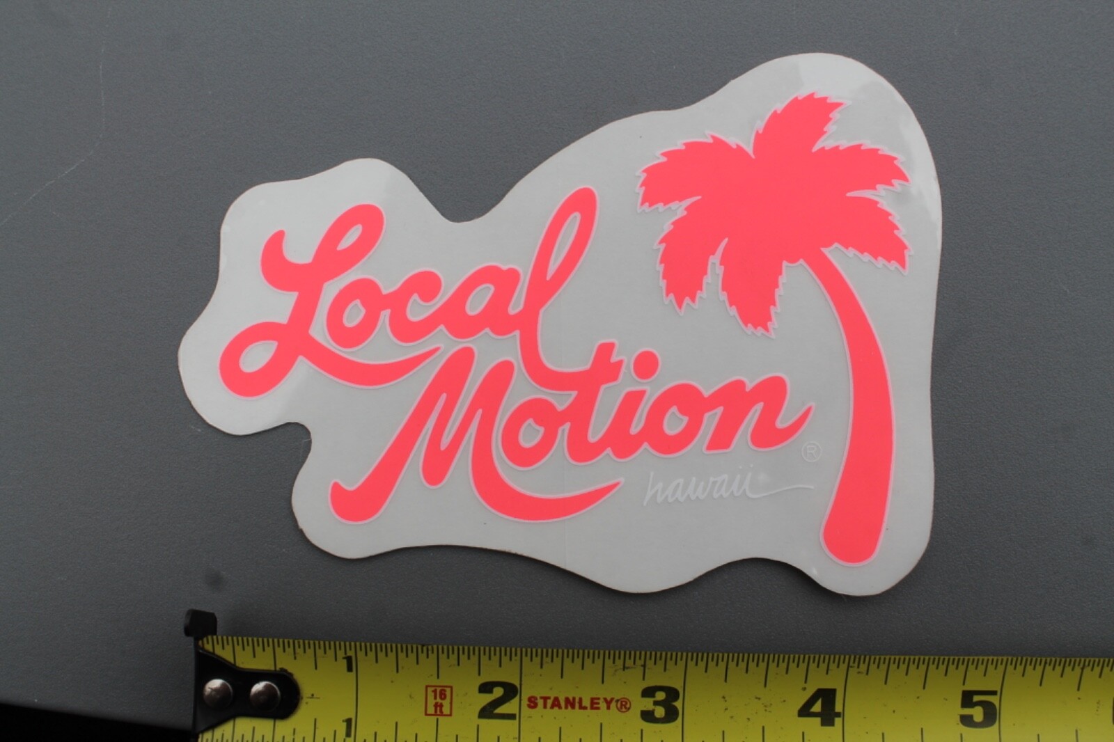 LOCAL MOTION Hawaii Surfboards Clear Neon Pink 80's LM2