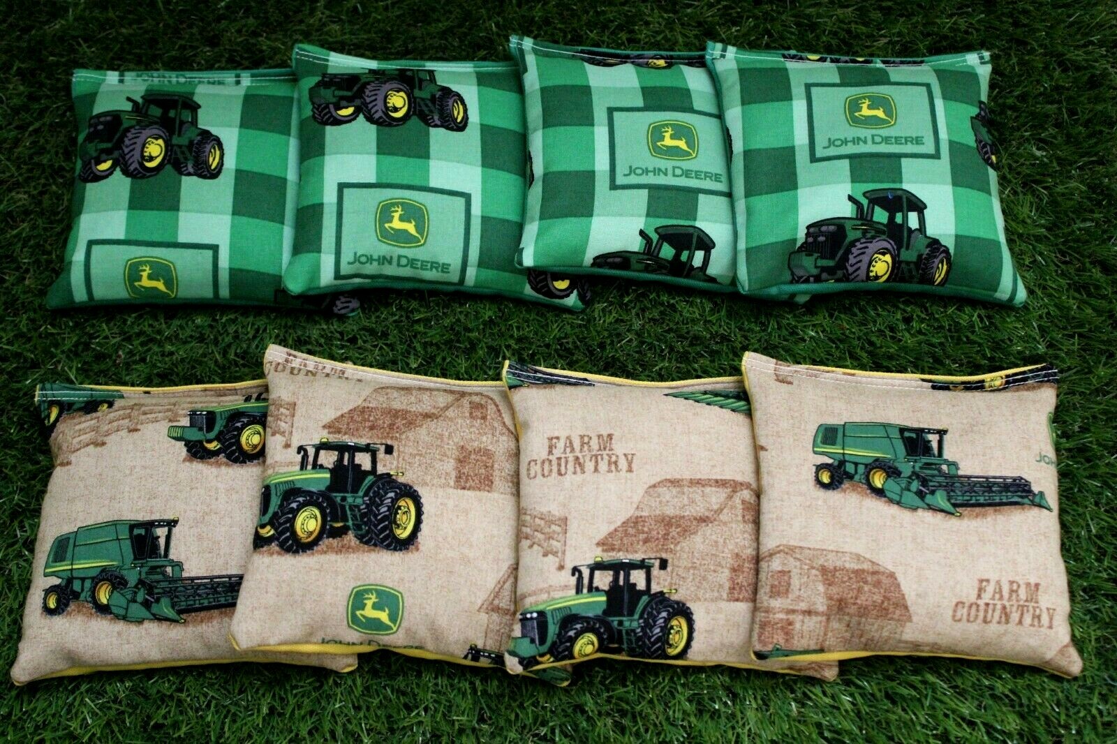 Cornhole Bean Bags Set of 8 ACA Regulation Bags JOHN DEERE :: - 비드바이코리아
