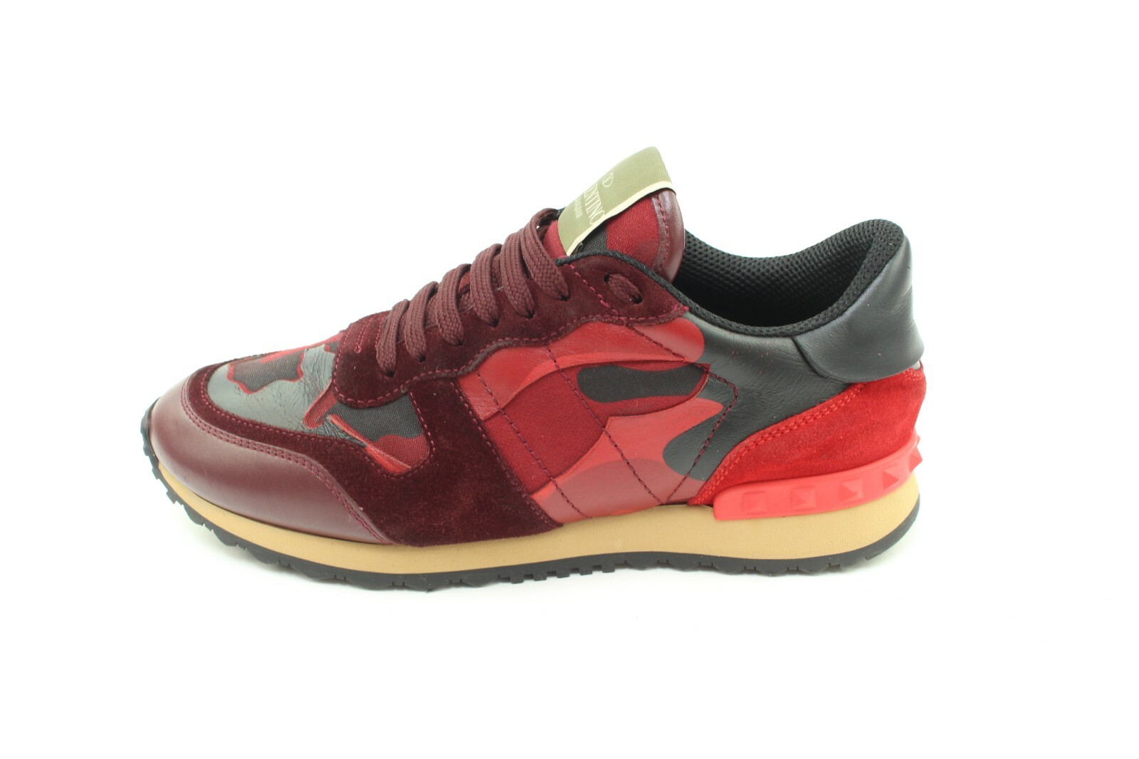 valentino red camo sneakers