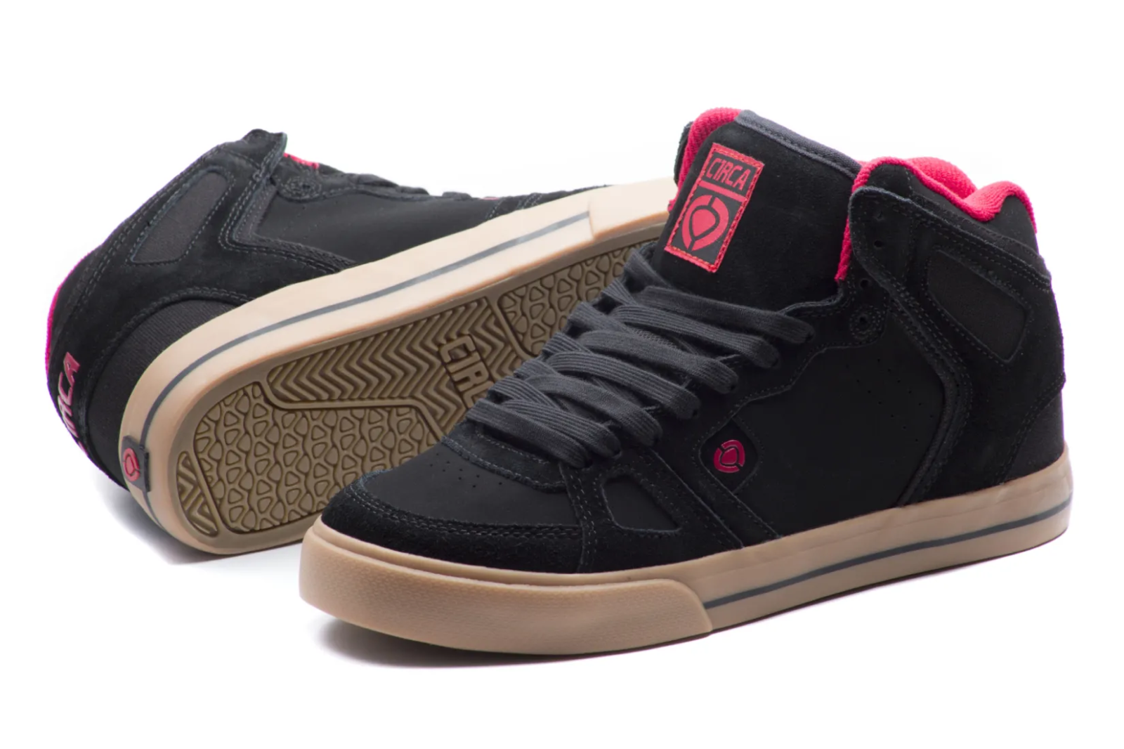 Men Circa Skate Shoes 99Vulc Hi Top Suede 8113-119 Black Gum Men Circa Skate Shoes 99Vulc Hi Top Suede 8113-119 Black Gum