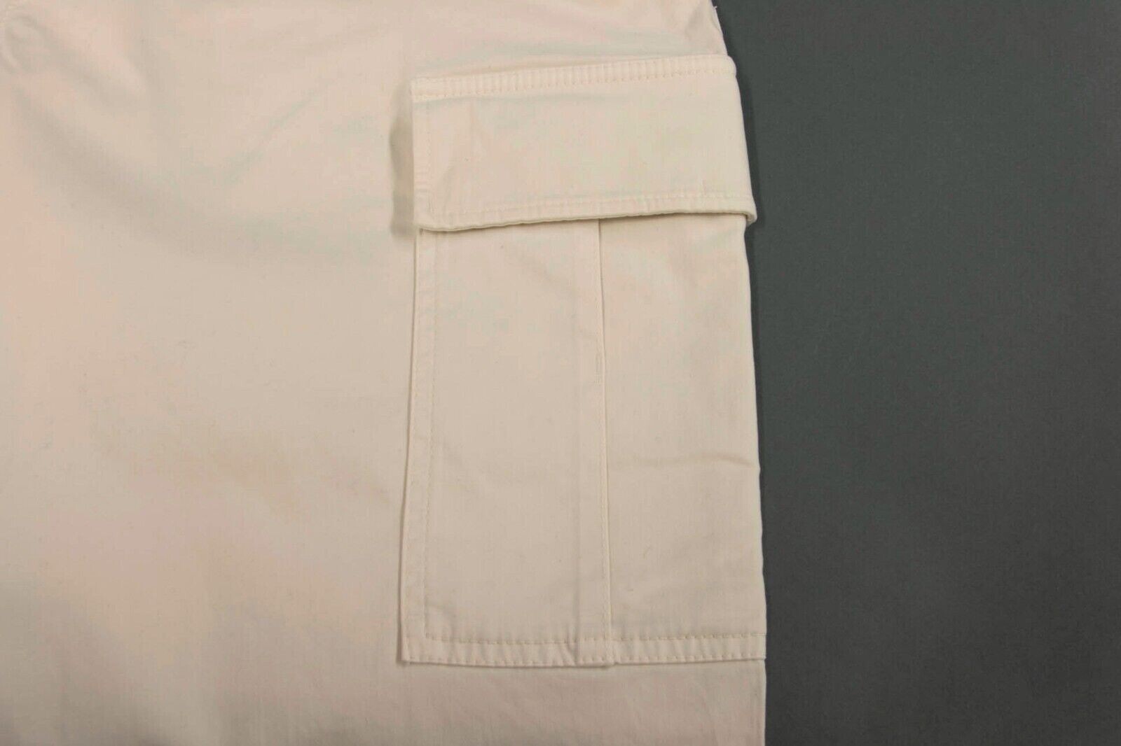 Pre-owned Brunello Cucinelli $1295  Men's "smooth Fit" Drawstring Cargo Pants A242 In White