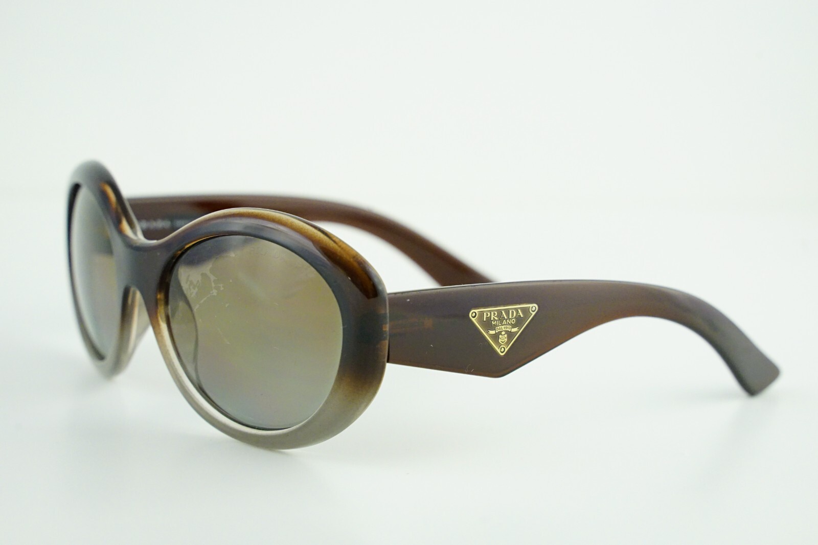 PRADA SPR 30P Brown Gradient/Polarized PDM-6E1 Sunglasses 55