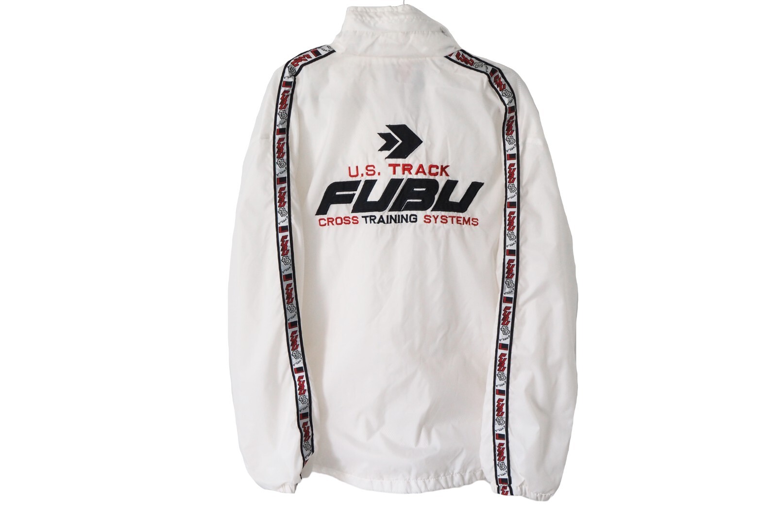 Vintage FUBU Jacket Full Zip Size XL white hip hop style big Vintage FUBU Jacket Full Zip Size XL white hip hop style big