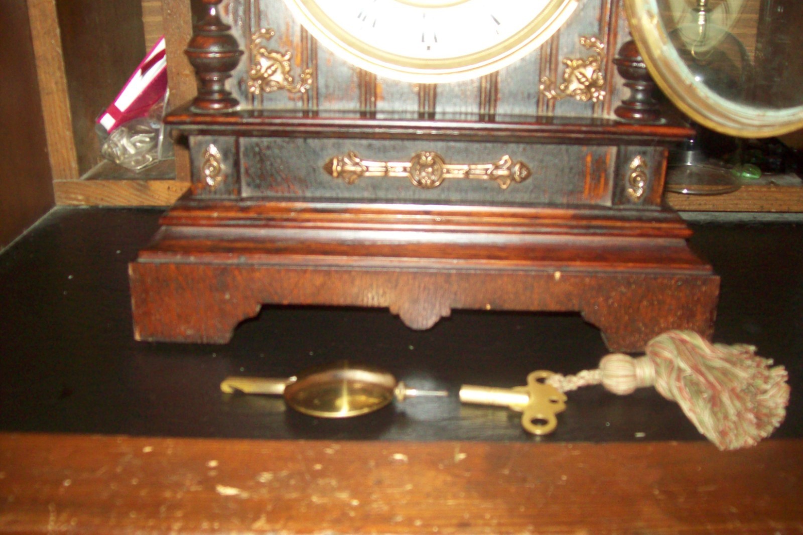 Antique German Junghans  Mantle Clock Working