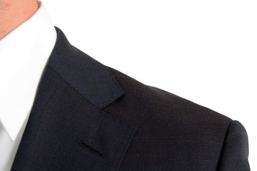 Pre-owned Hugo Boss Men's "johnstons5/lenon1" Regular Fit Blue 100% Wool Two Button Suit