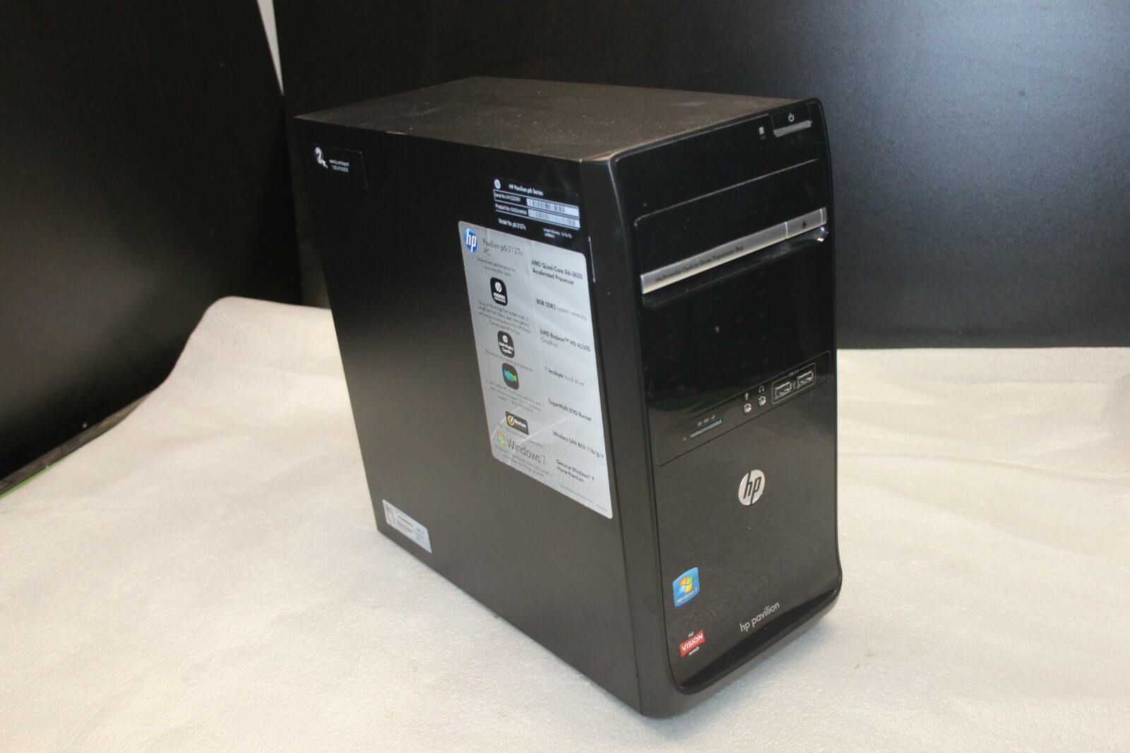 HP PAVILION P6-2127C TOWER PC AMD A6-3620 2.20GHz 8GB | eBay HP PAVILION P6-2127C TOWER PC AMD A6-3620 2.20GHz 8GB | eBay