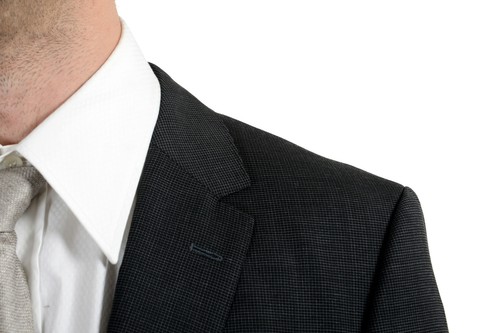 Pre-owned Hugo Boss "c-jeys1/c-shaft1" Men's 100% Wool Gray Two Button Suit