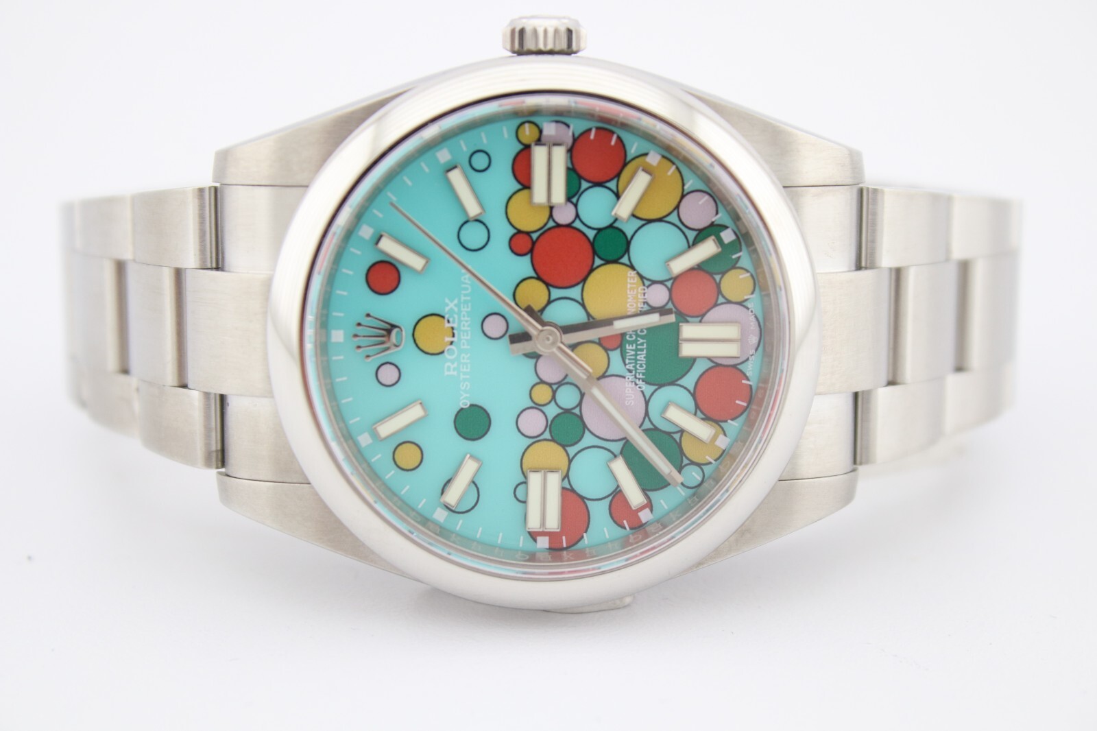 Rolex 124300 Oyster Perpetual 41mm Custom Celebration Balloon Dial