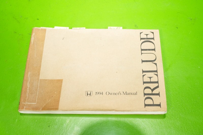 94 Honda Prelude OEM owners manual booklet