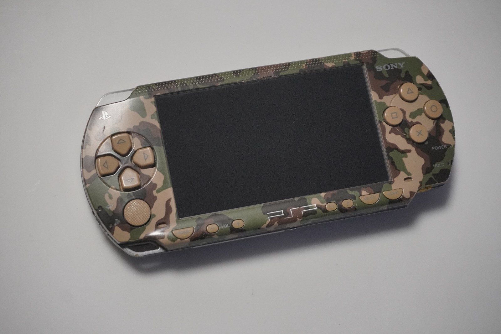 PSP1000 本体 メタルギアソリッドモデル 迷彩柄 バッテリー欠品 PSP