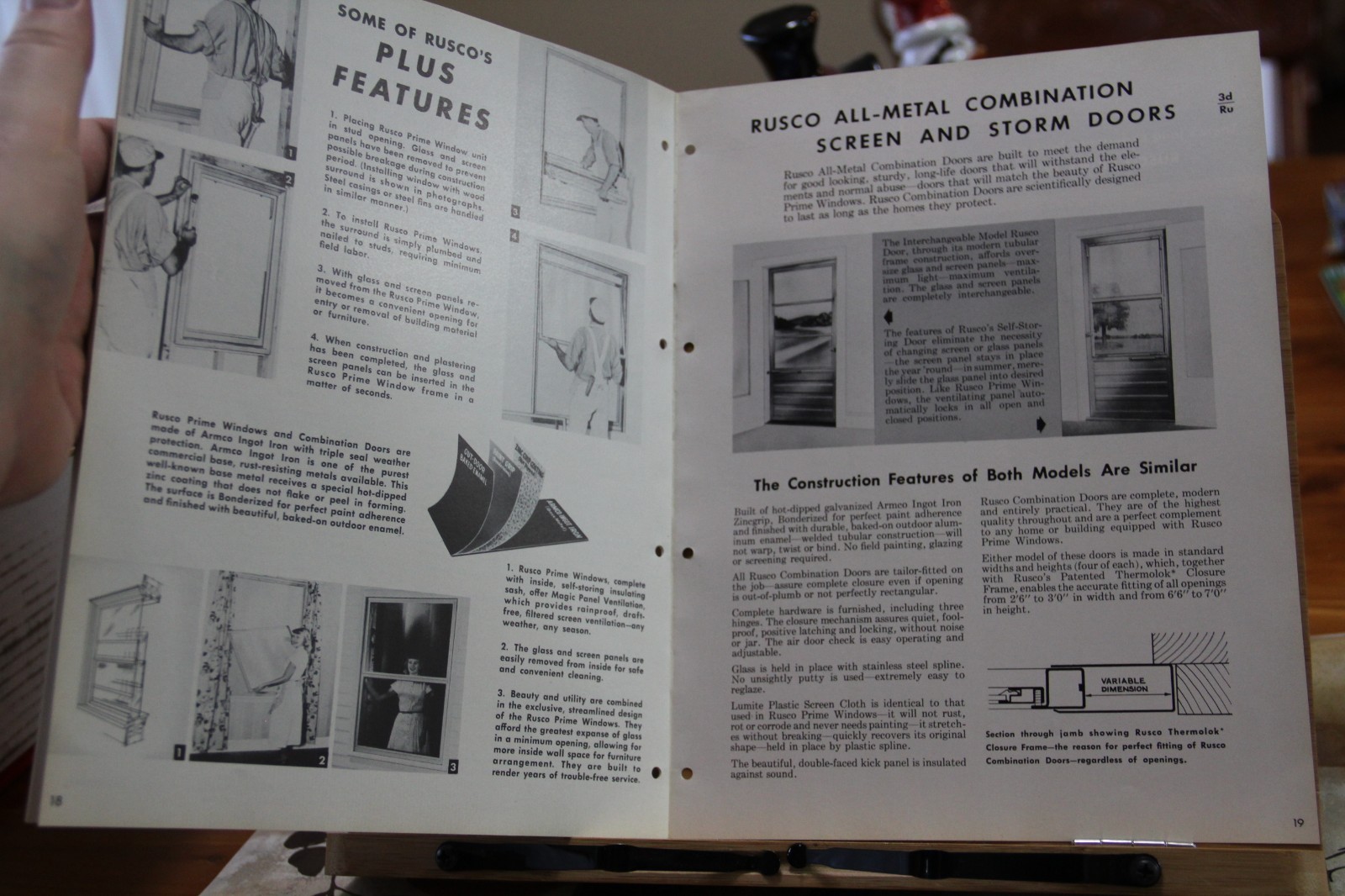 Brochure Rusco Prime Window F. C. Russell Company Cleveland Ohio Vintage 1951