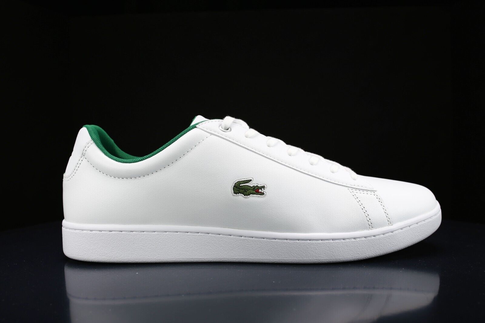 NIB LACOSTE MEN CROCODILE LOGO LEATHER SNEAKERS SHOES NIB LACOSTE MEN CROCODILE LOGO LEATHER SNEAKERS SHOES