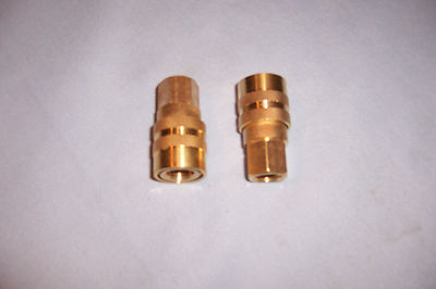 NEW 2PC SOLID BRASS QUICK AIR COUPLER DISCONNECT SET