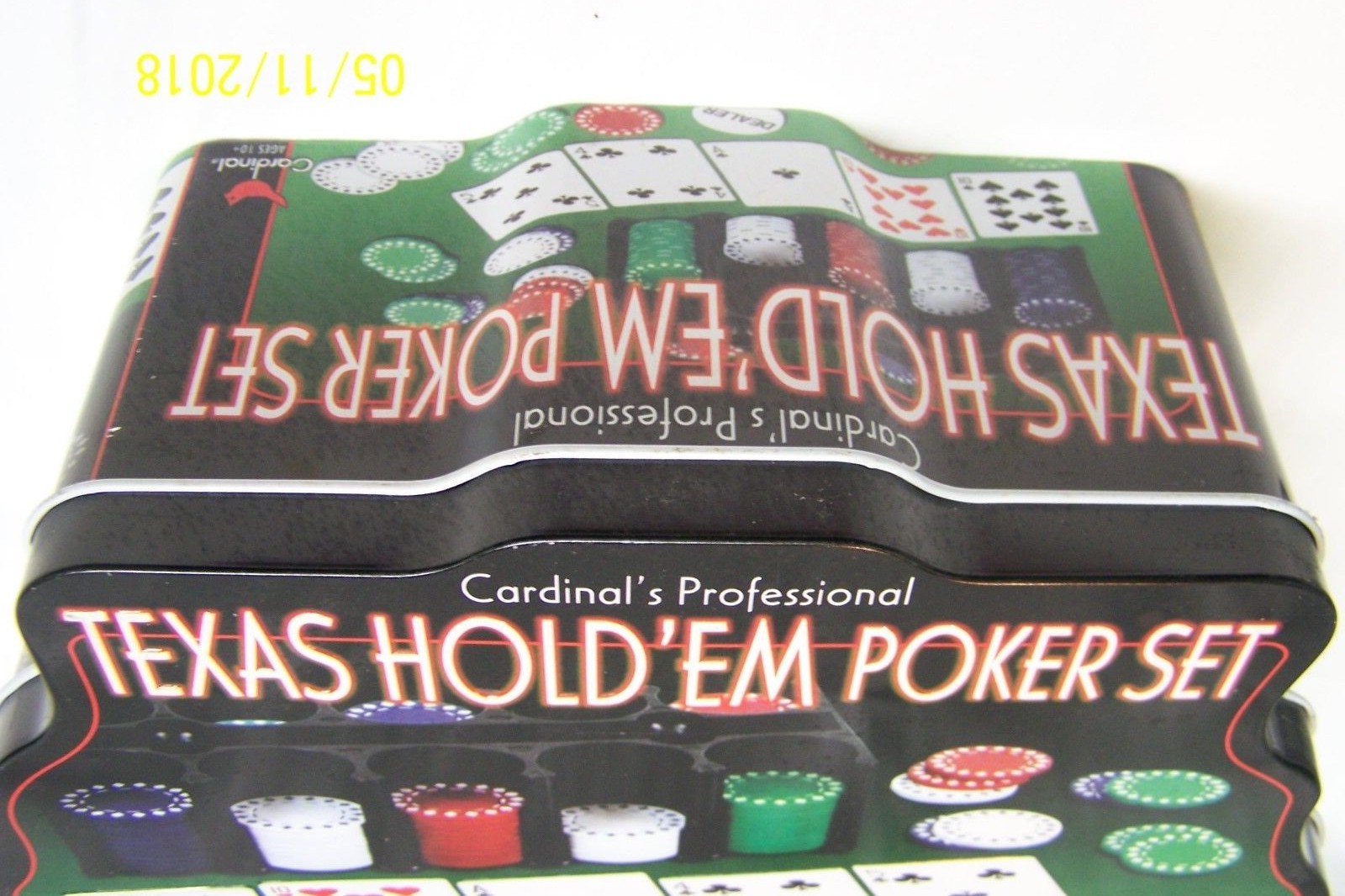 Cardinals Professional Texas Hold Em Poker Set Gently Used not  Complete ()