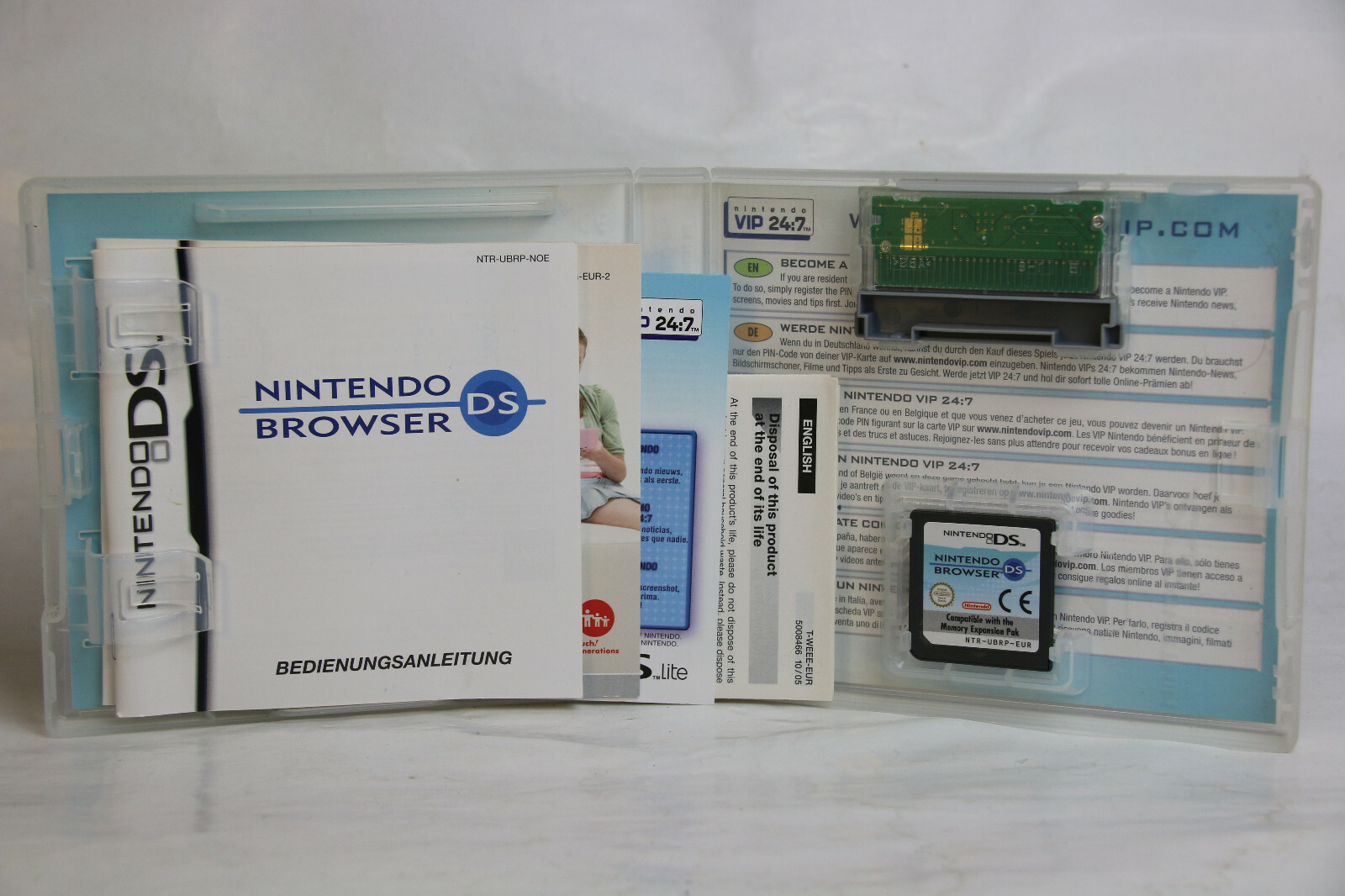 Nintendo DS OVP PAL Komplett Browser +  Memory Expansion Pack