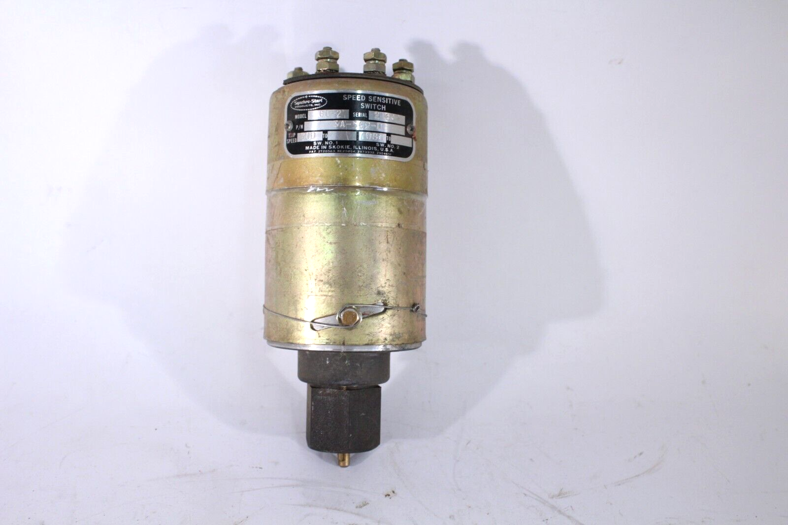 SYNCHRO START SPEED SENSITIVE SWITCH SA-569-D GO-2 TRIP