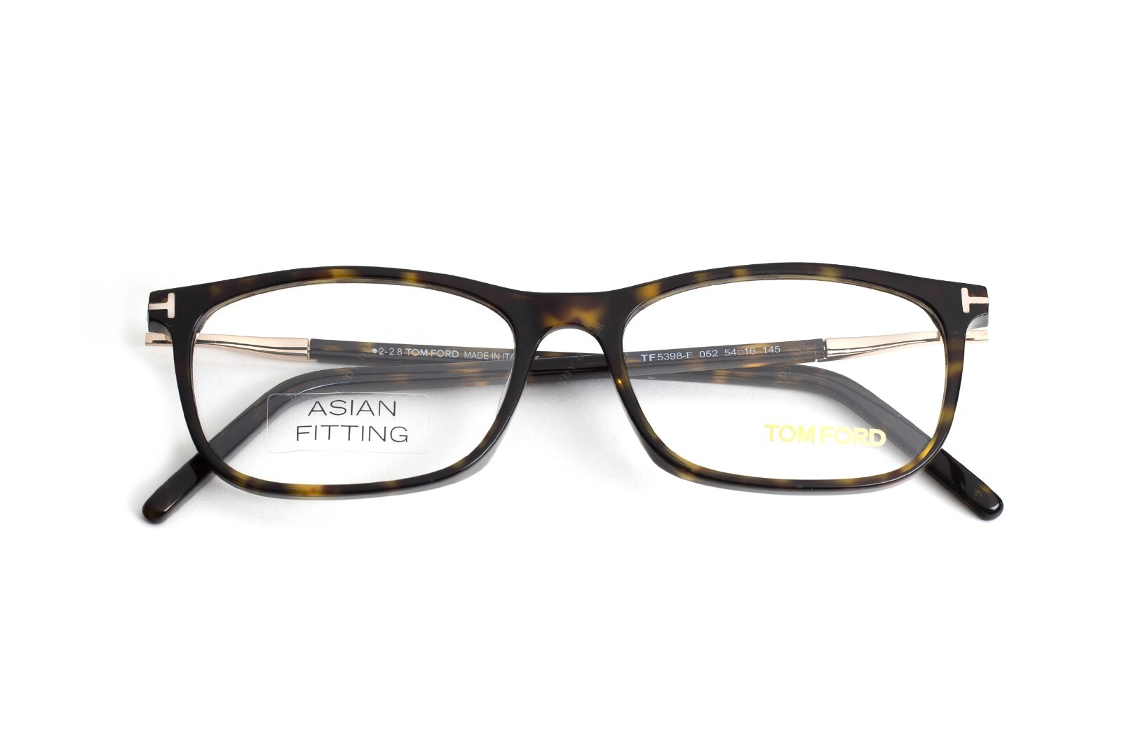 Tom Ford TF5398-F 052 Tortoise Square Plastic Eyeglasses