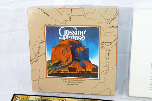 Crossing The Plains Mormon Trail Pioneer Trek Board Game 1984 LDS Ancestors