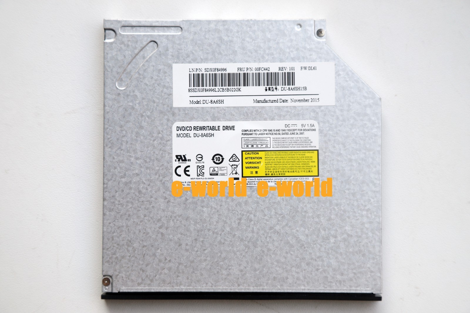 DVD-RW RAM BD-R Blu-ray CD-RW 音楽 未使用 9.5mm DU-8A6SH DU-8A5SH CD DVD RW Burner Writer Drive For HP
