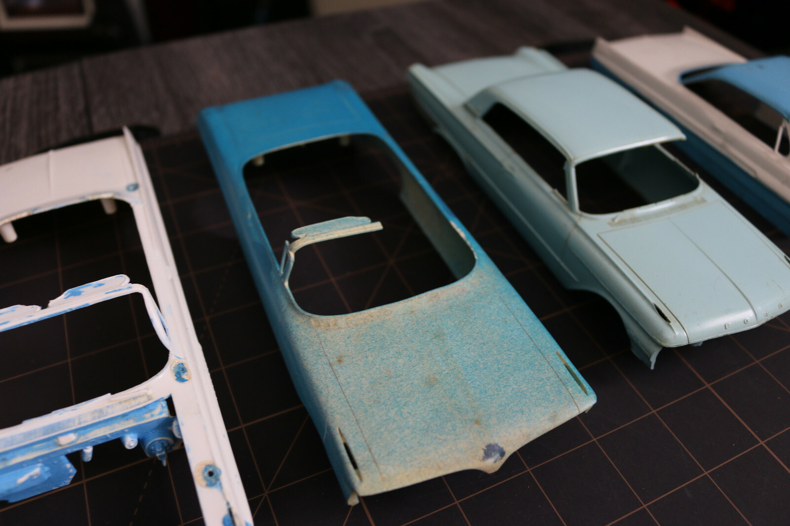 Vintage AMT Model Body LOT for Restoration or Parts -  Pontiac - Ford