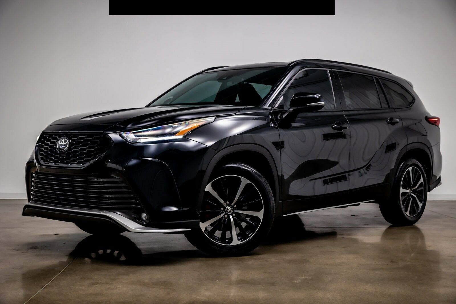 2022 Toyota Highlander Xse 1300 Miles Midnight Black Metallic Sport