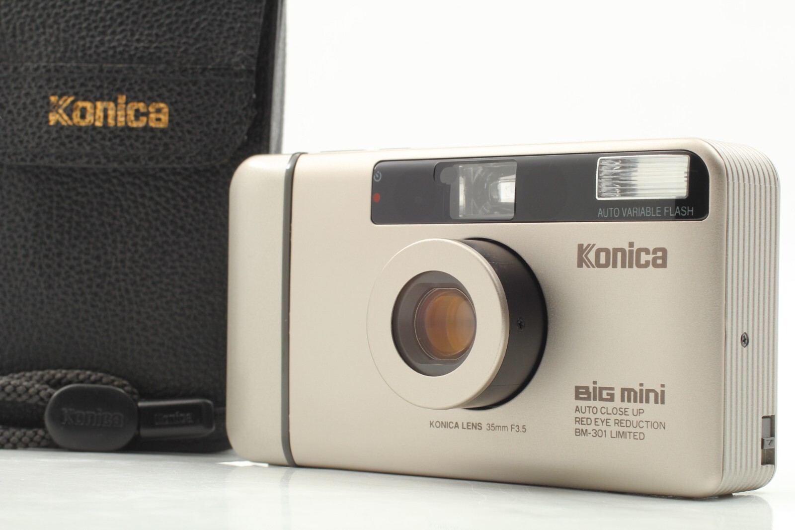 LCD Works!💥TOP MINT IN Case] Konica Big Mini BM-301 Limited